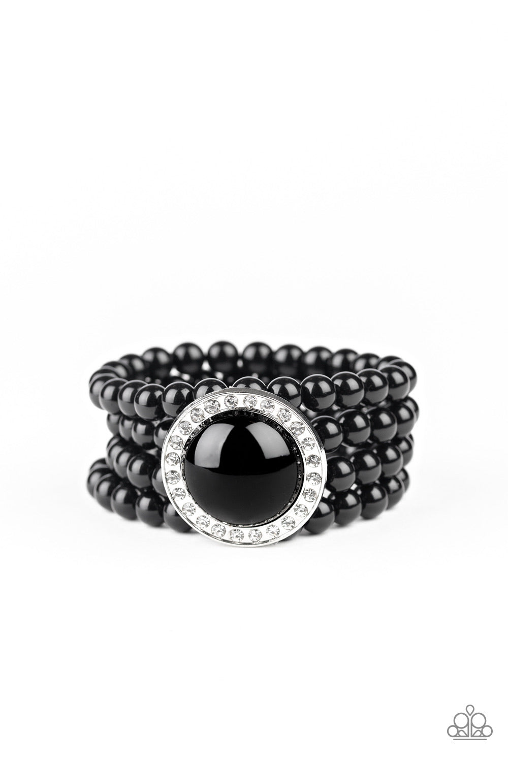 Top Tier Twinkle- Black Bracelet