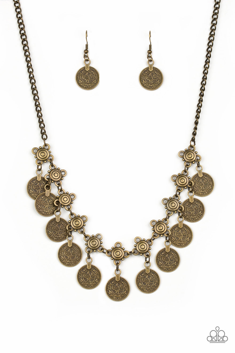 Walk The Plank -Brass Necklace