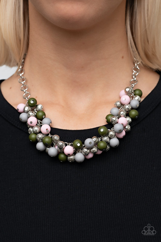 Party Procession - Multi Necklace P2WH-MTXX-258XX