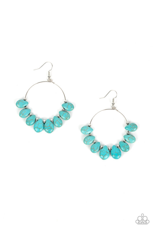 Paparazzi Canyon Quarry - Blue  Earring P5SE-BLXX-318XX