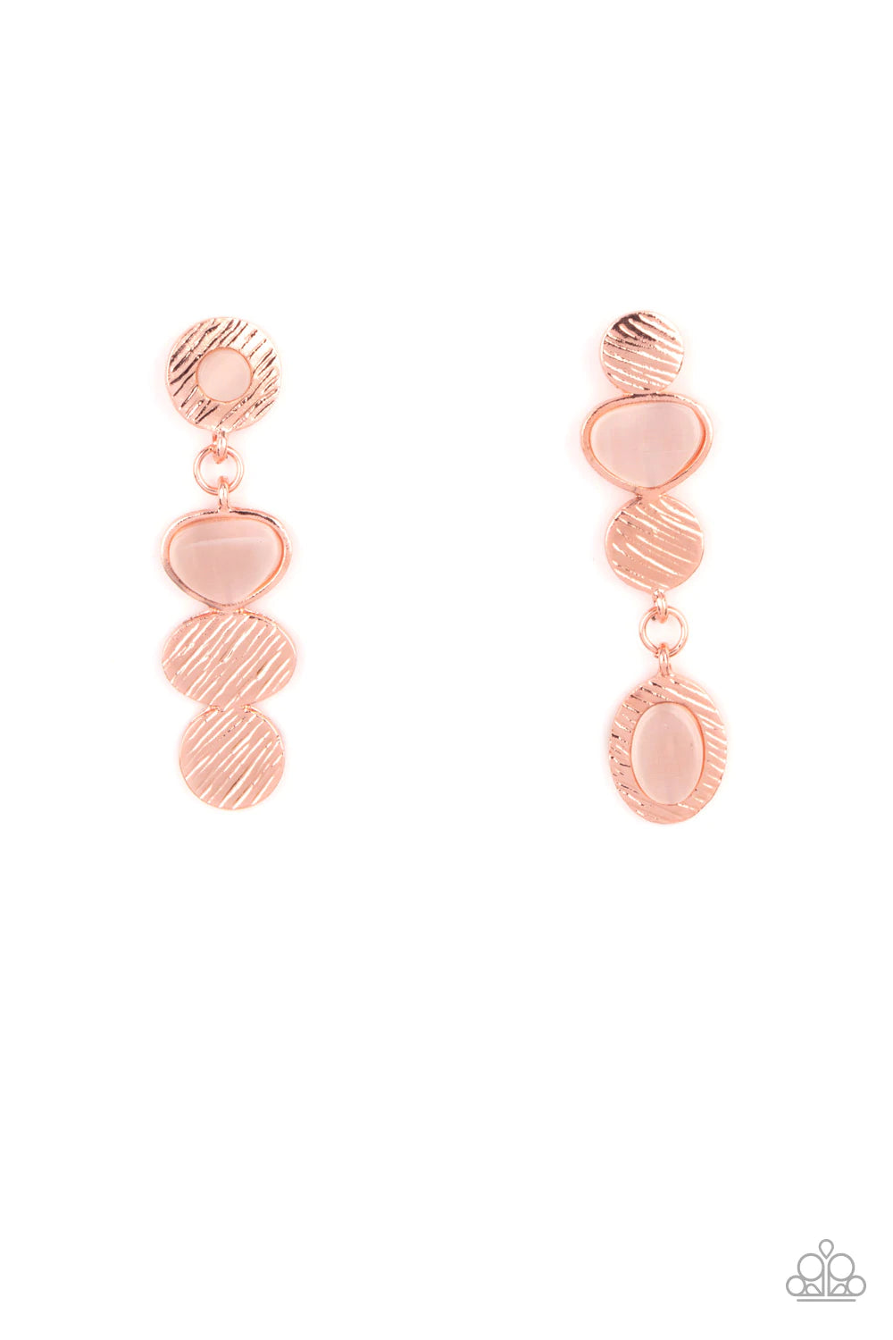 Paparazzi Asymmetrical Appeal -Copper Earrings