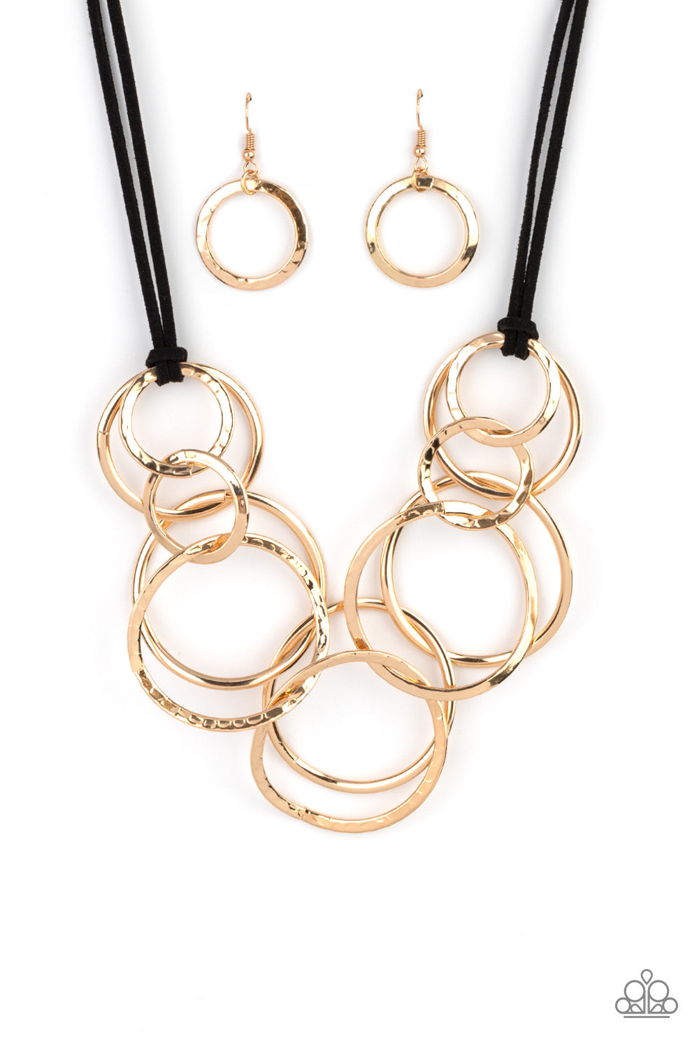 Paparazzi Spiraling Out of COUTURE - Gold Necklace P2ST-GDXX-121XX