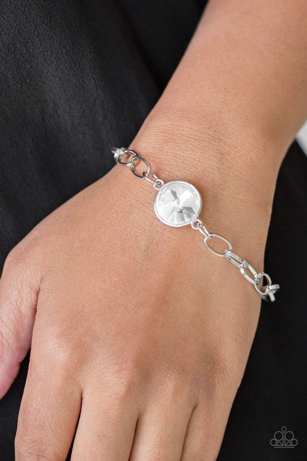 Paparazzi All Aglitter- Silver Bracelet