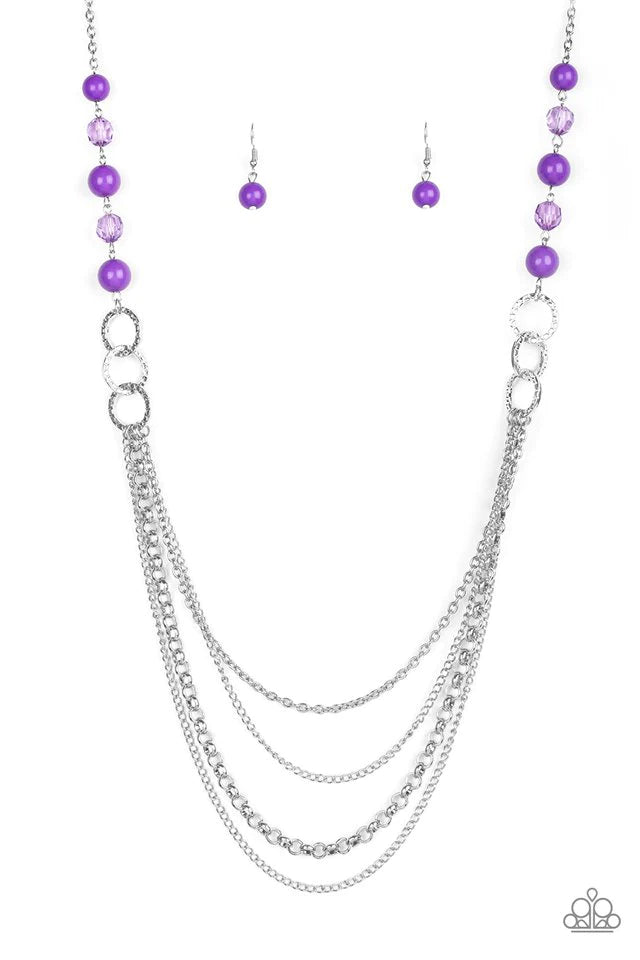 Paparazzi Vividly Vivid - Purple Necklace