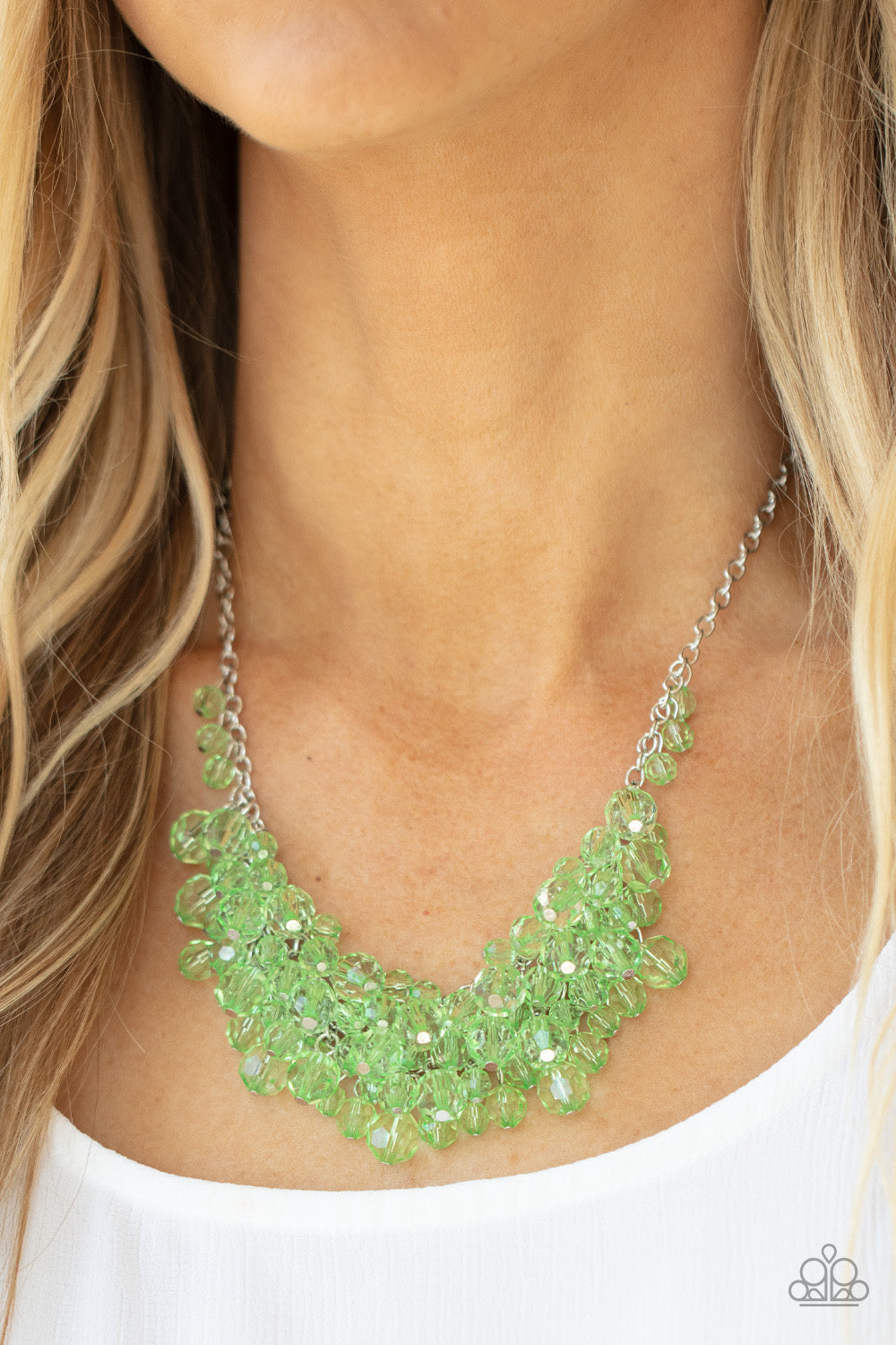 Paparazzi Let The Festivities Begin - Green Necklace P2WH-GRXX-366XX