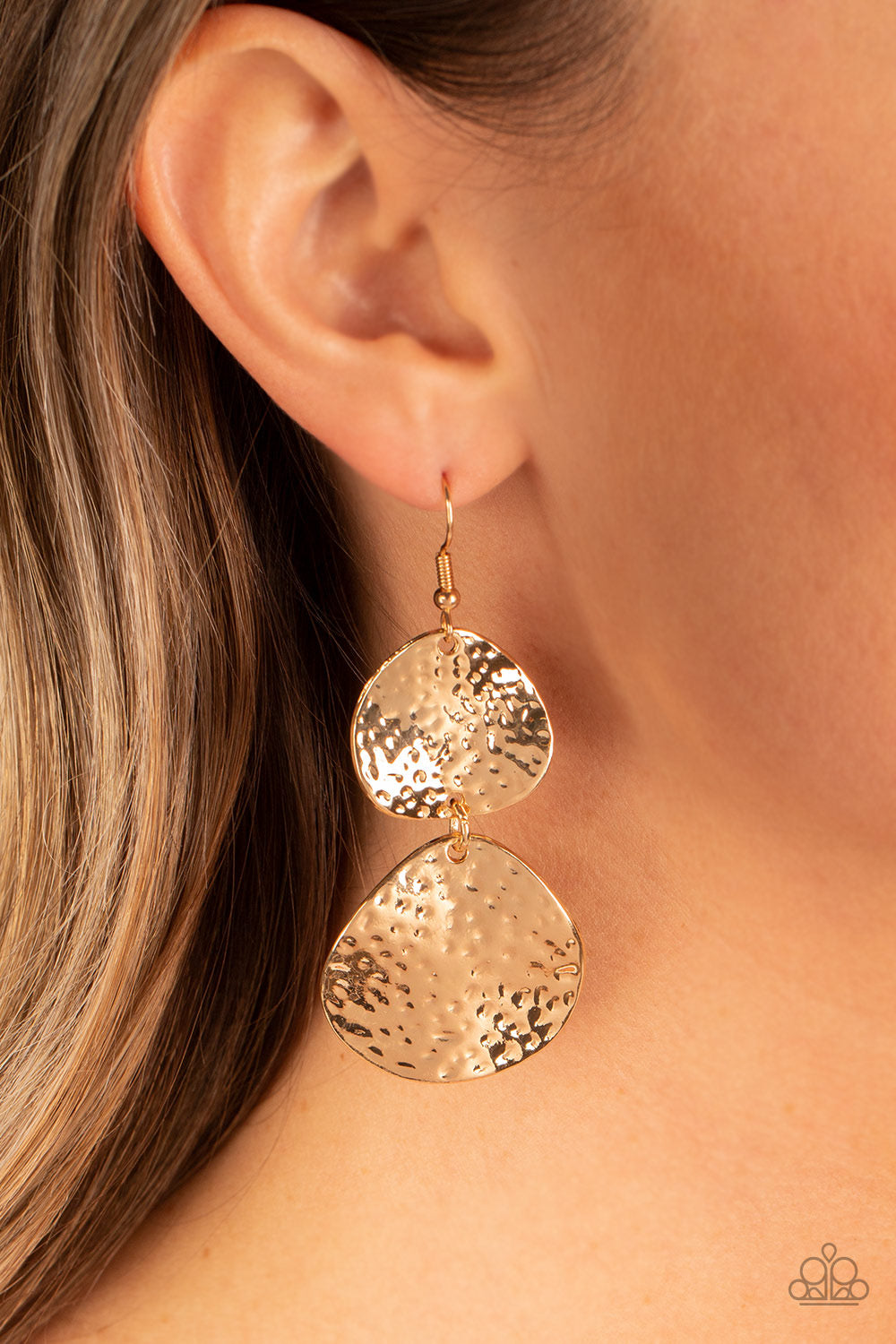 Paparazzi Bait and Switch - Gold  Earring P5BA-GDXX-103XX