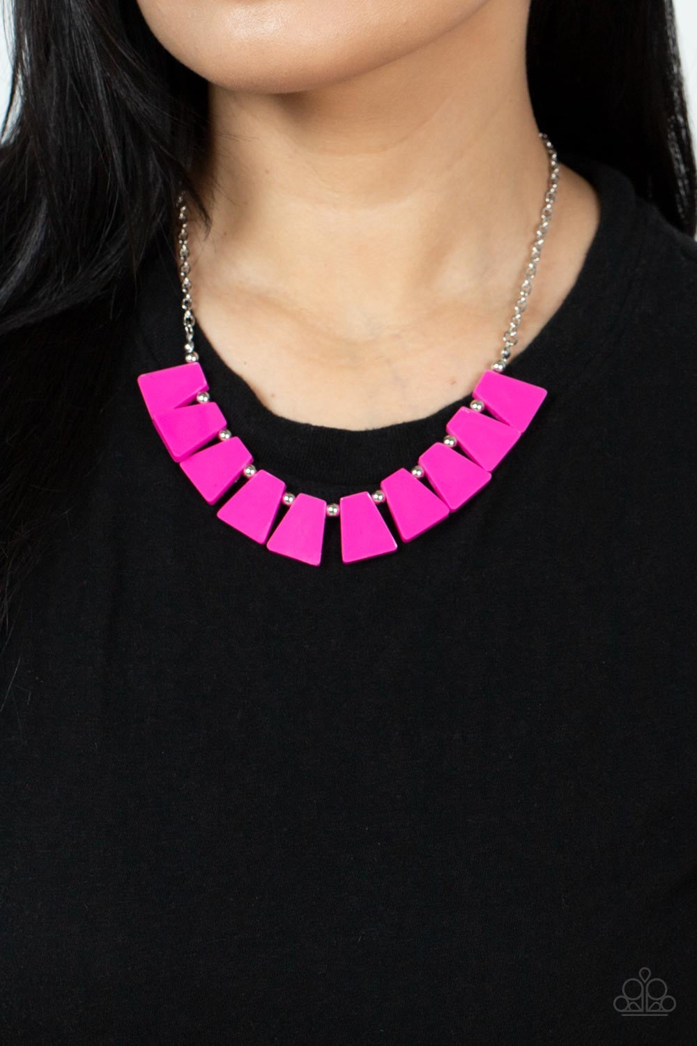 Paparazzi Vivaciously Versatile - Pink Necklace  P2SE-PKXX-219XX