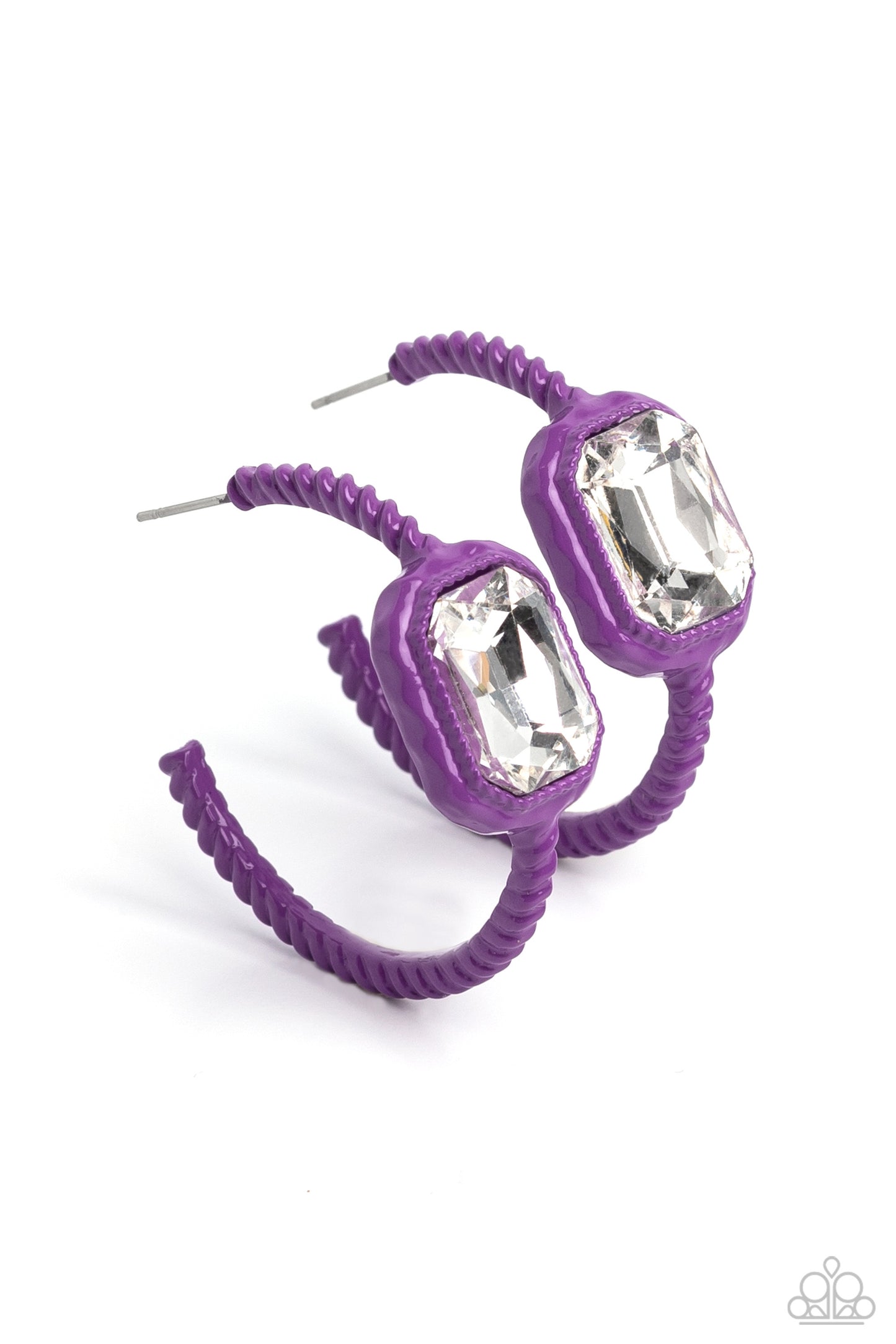 Paparazzi Call Me TRENDY-Purple Earring P5HO-PRXX-020XX