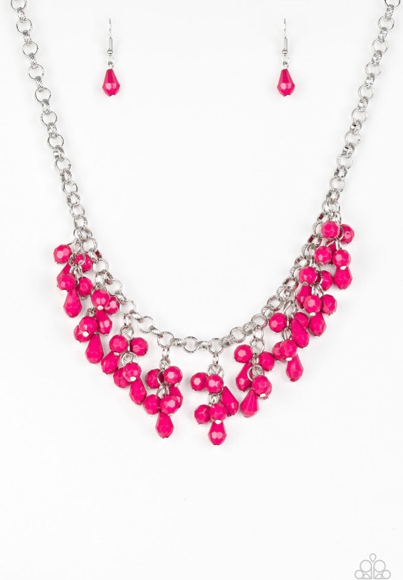 Paparazzi Modern Macarena - Pink Necklace