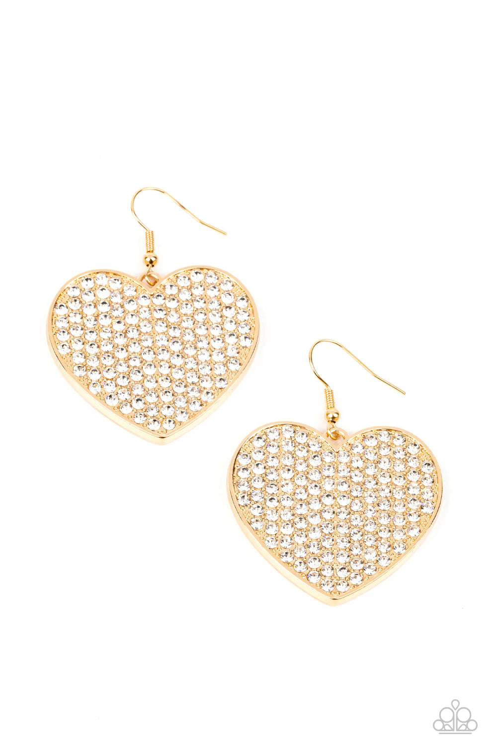 Romantic Reign - Gold Earrings - Paparazzi Accessories