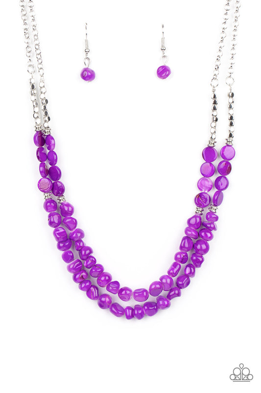 Staycation Status - Purple  Necklace P2ST-PRXX-095XX