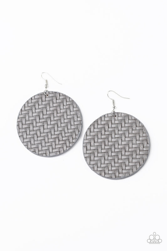 Plaited Plains- Silver Earring