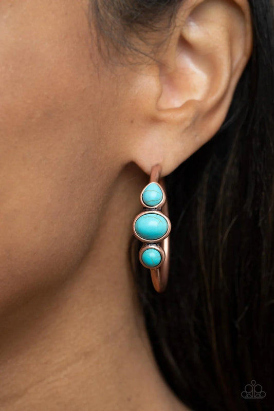 Paparazzi Dusky Charmer - Copper Post Earring