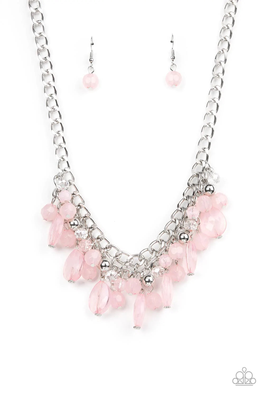 Paparazzi Beachside Dance - Pink Necklace