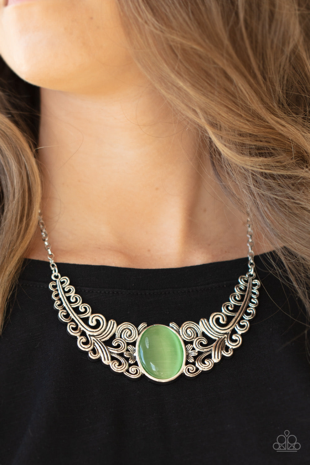 Paparazzi Celestial Eden - Green  Necklace P2ST-GRXX-032XX