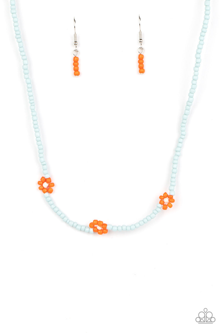 Paparazzi Bewitching Beading - Orange  Necklace P2DA-OGXX-075XX