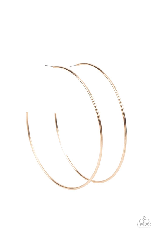 Paparazzi Colossal Couture - Gold  Hoop Earring P5HO-GDXX-203XX