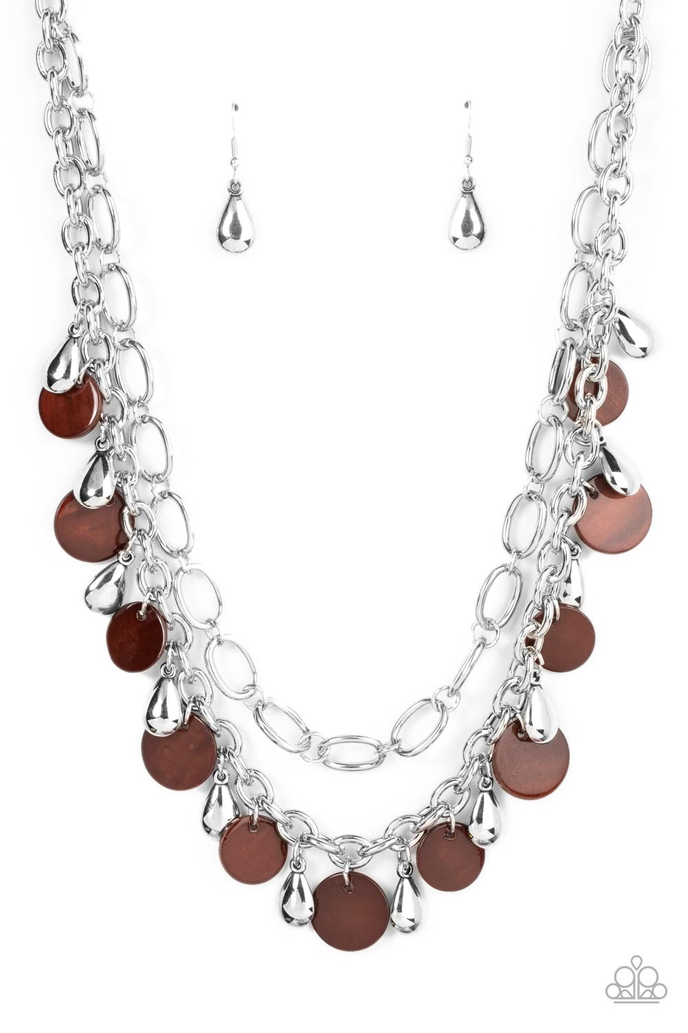 Paparazzi Beachfront Fabulous - Brown Necklace P2SE-BNXX-214XX