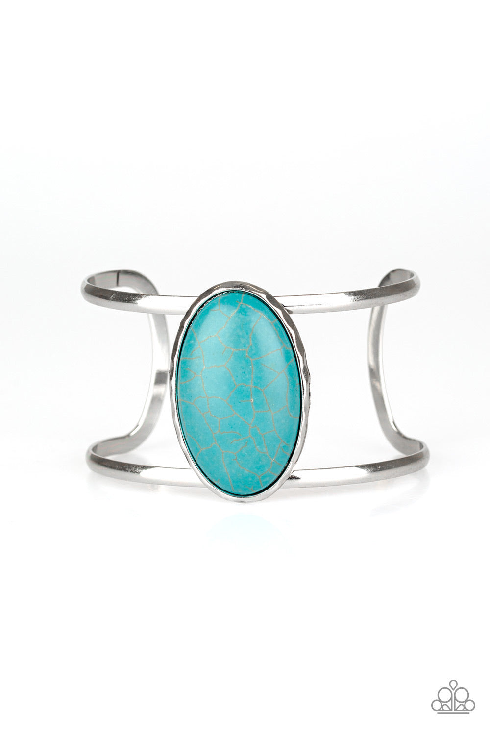 Paparazzi Desert Empress-Blue Cuff Bracelet