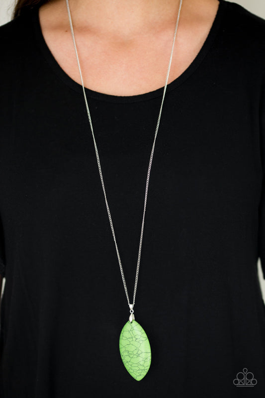 Santa Fe Simplicity-Green Necklace