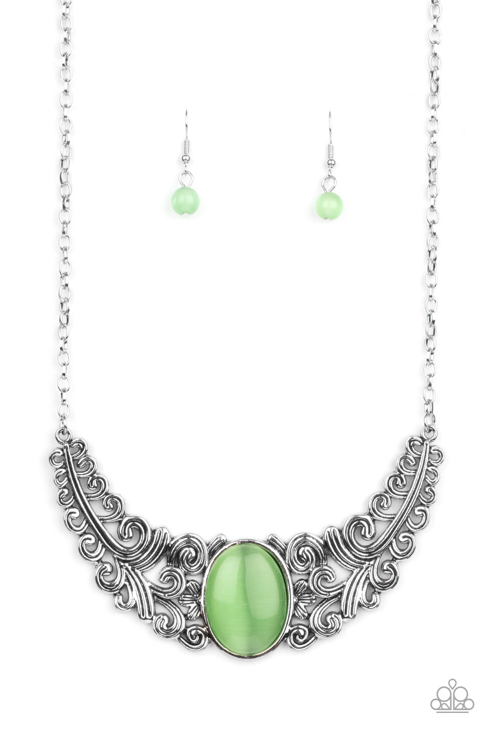 Paparazzi Celestial Eden - Green  Necklace P2ST-GRXX-032XX