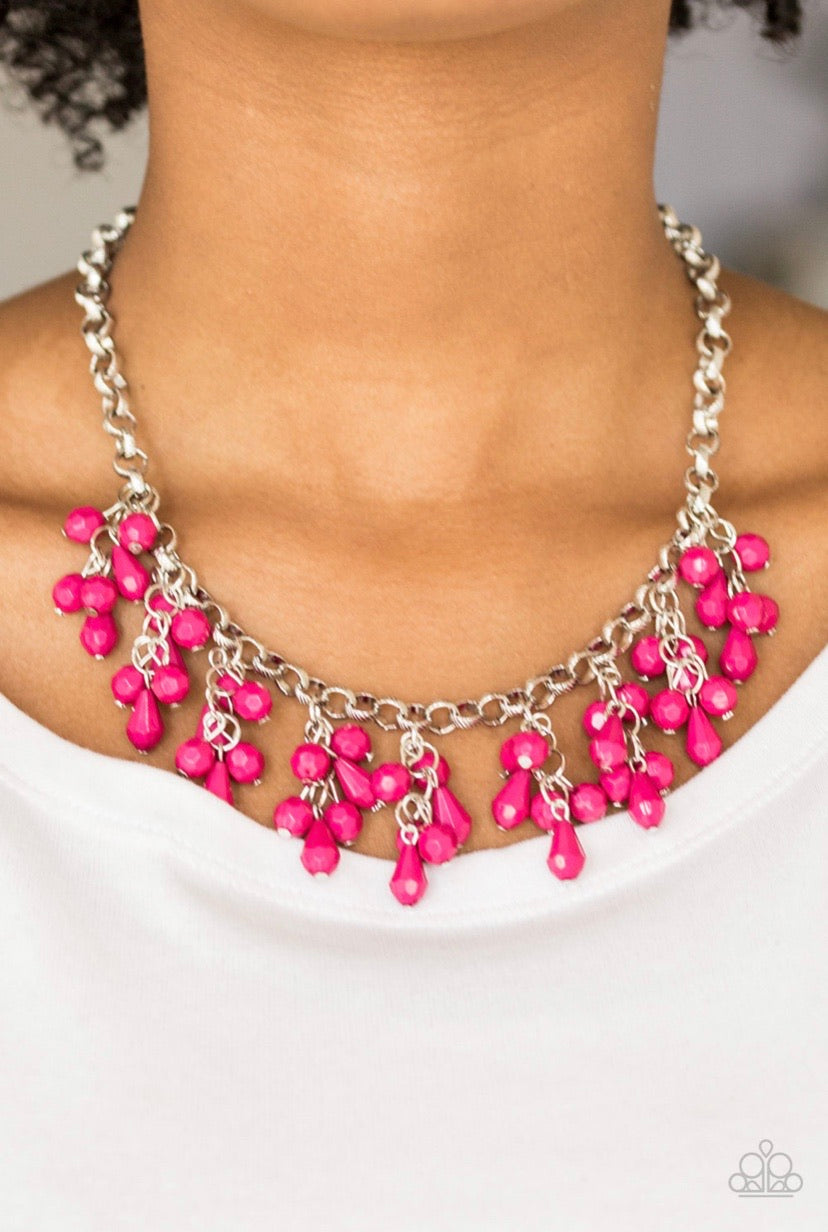 Paparazzi Modern Macarena - Pink Necklace