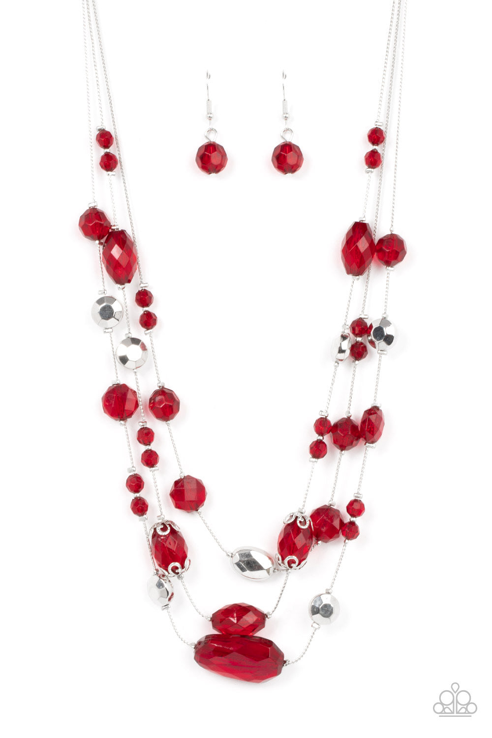 Paparazzi Prismatic Pose - Red Necklace