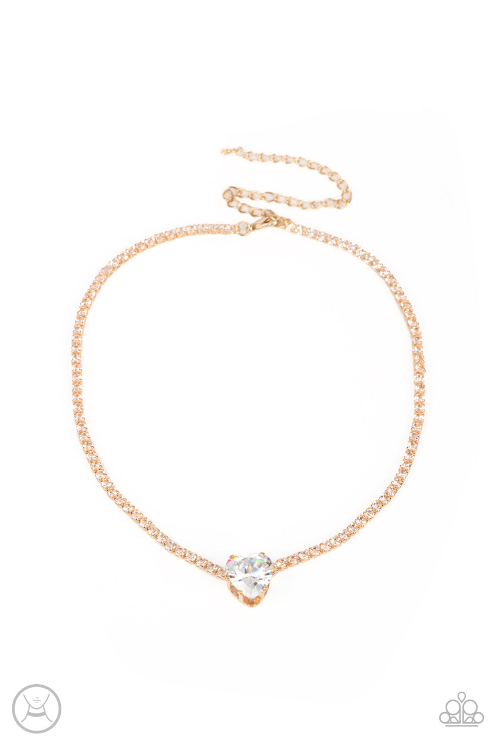 Paparazzi Flirty Fiancé - Gold  Necklace P2CH-GDXX-109KE