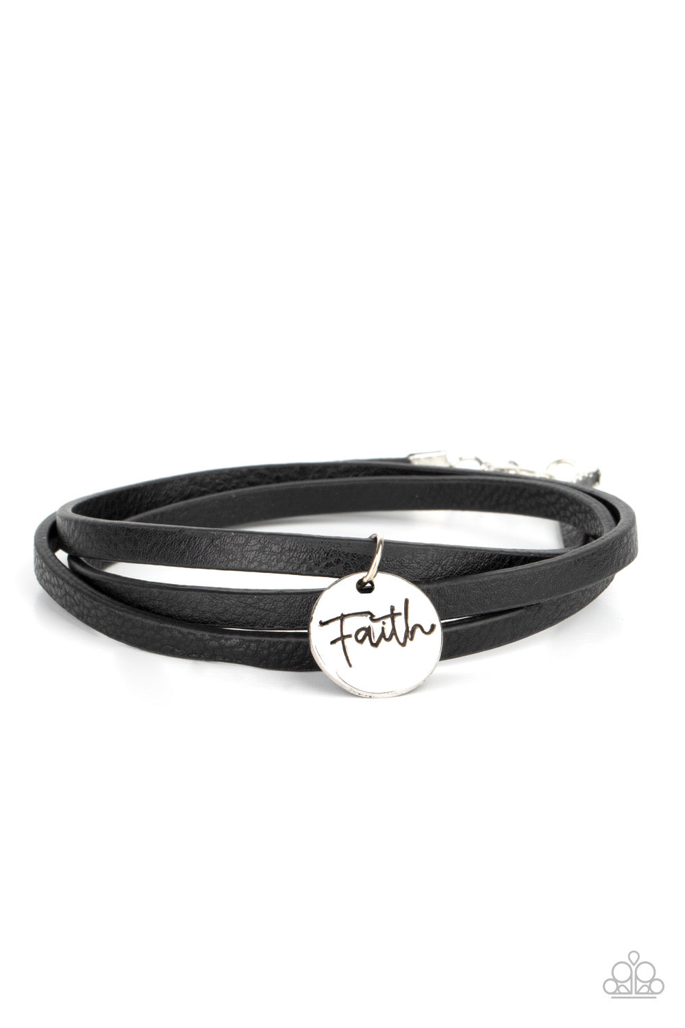 Paparazzi Wonderfully Worded - Black Bracelet P9WD-BKXX-131XX