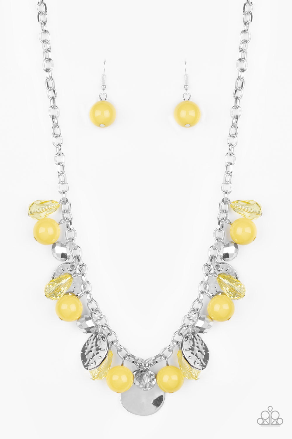 Prismatic Sheen-Yellow Necklace