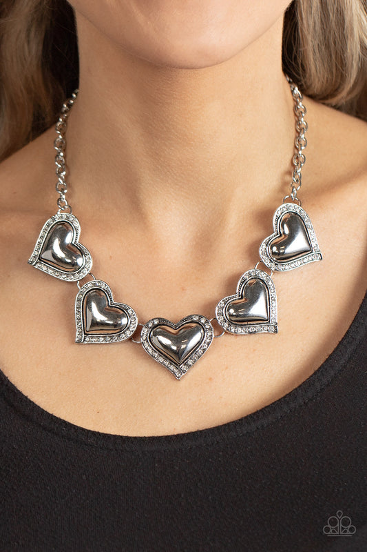 Paparazzi Kindred Hearts - White Necklace P2WH-WTXX-300XX