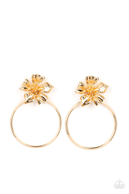 Paparazzi Buttercup Bliss - Gold Post  Earrings P5PO-GDXX-213XX