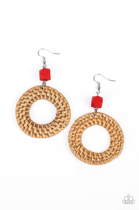 Wildly Wicker - Red  Earring P5SE-RDXX-186XX