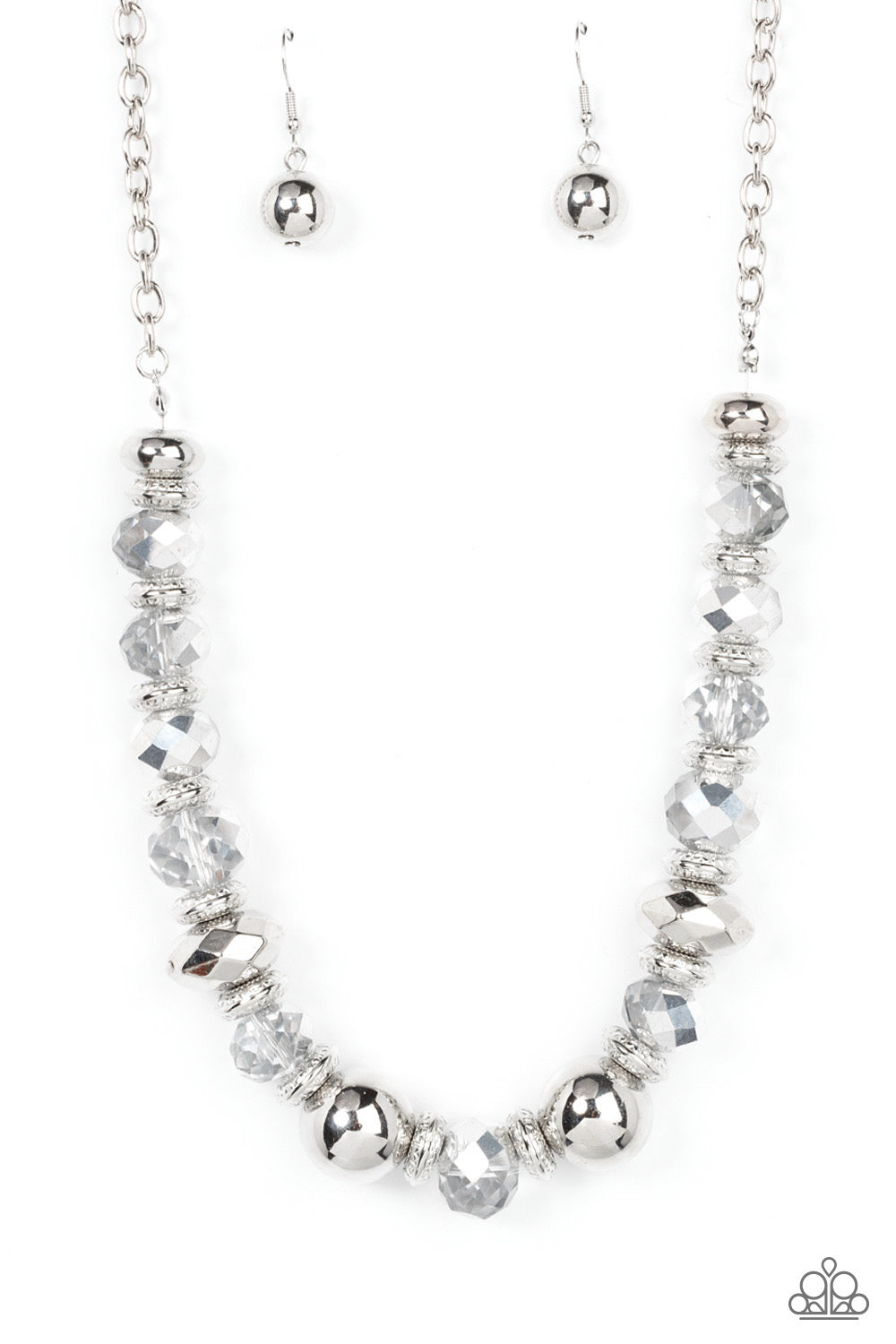 Paparazzi Interstellar Influencer - Silver Necklaces P2ED-SVXX-207XX