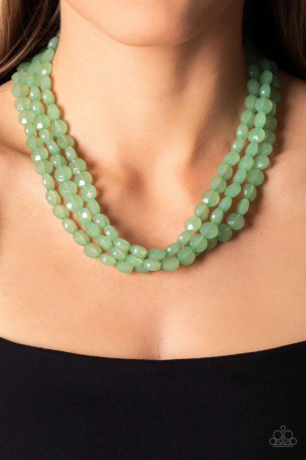 Paparazzi Boundless Bliss - Green Necklace P2WH-GRXX-384XX