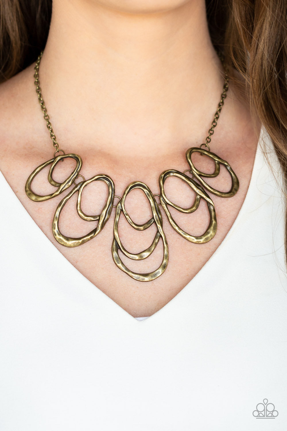 Terra Storm-Brass Necklace