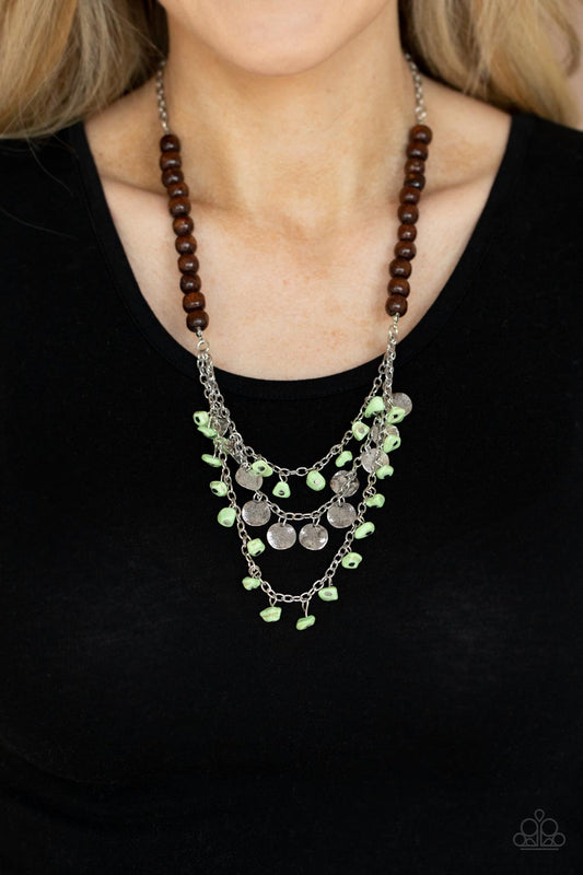 Plains Paradise - Green Necklace P2SE-GRXX-220XX