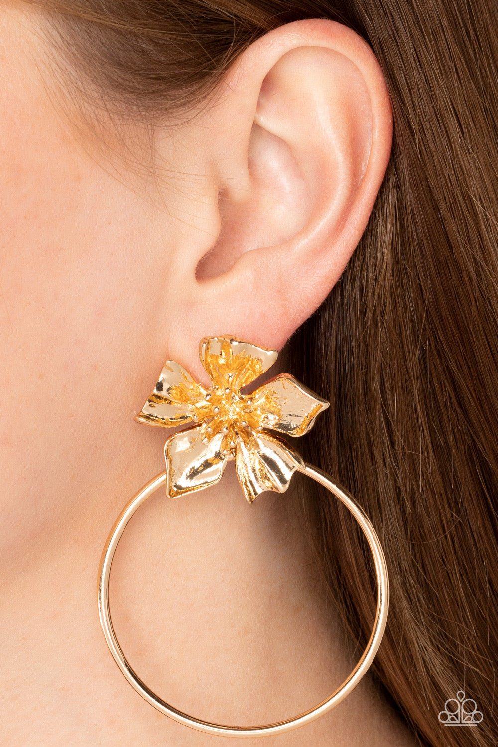 Paparazzi Buttercup Bliss - Gold Post  Earrings P5PO-GDXX-213XX