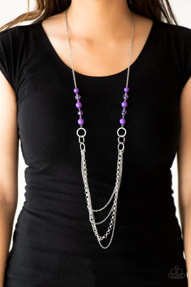 Paparazzi Vividly Vivid - Purple Necklace