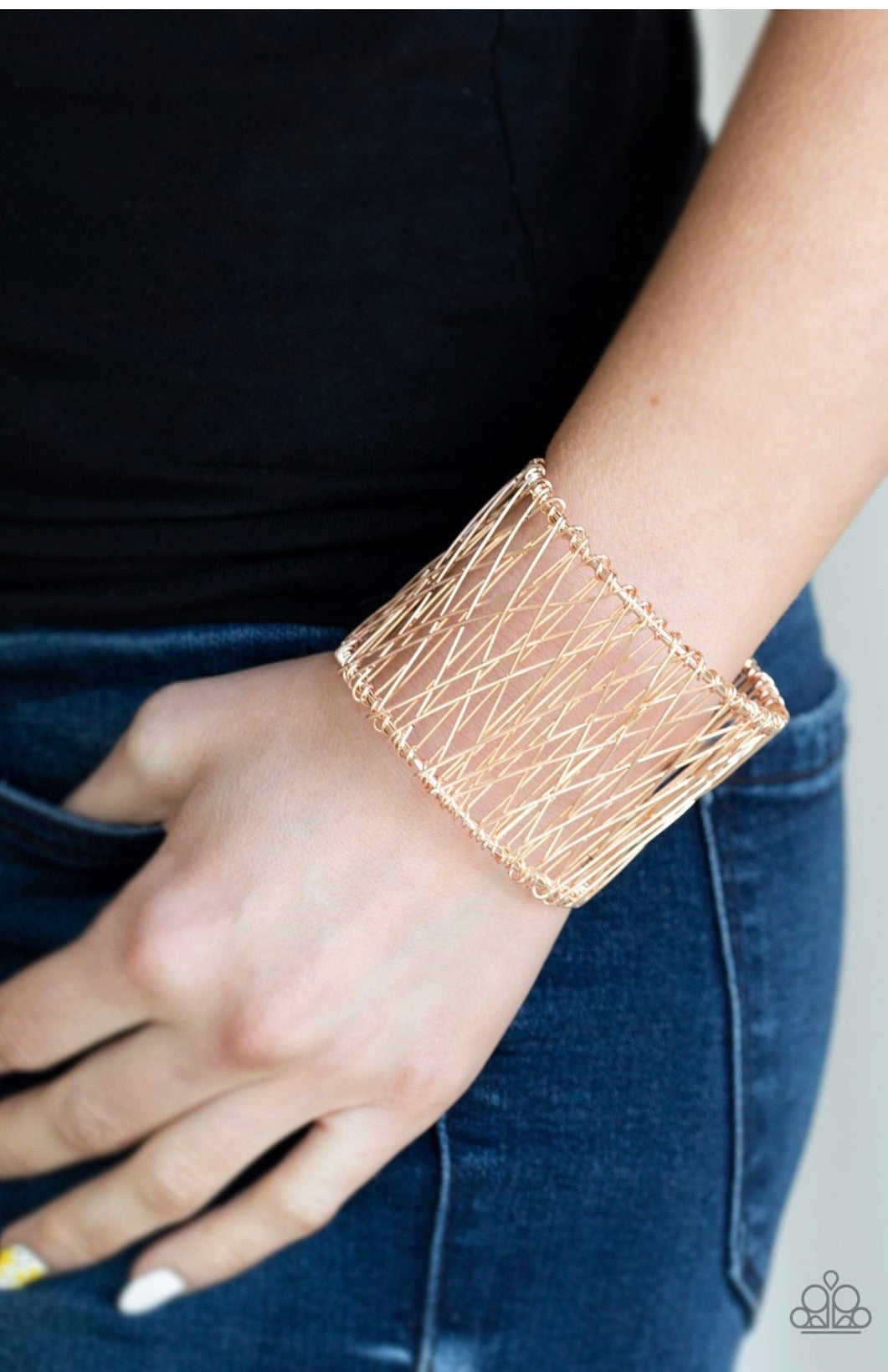 Work For WIRE-Rose Gold Bracelet