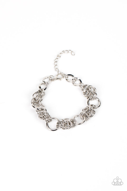 Paparazzi Big City Chic - Silver Bracelet P9IN-SVXX-166XX