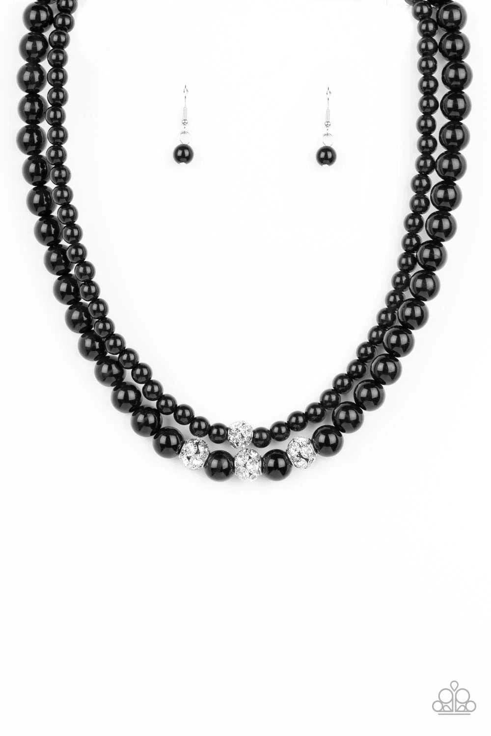 Paparazzi Brilliant Ballerina - Black Necklace