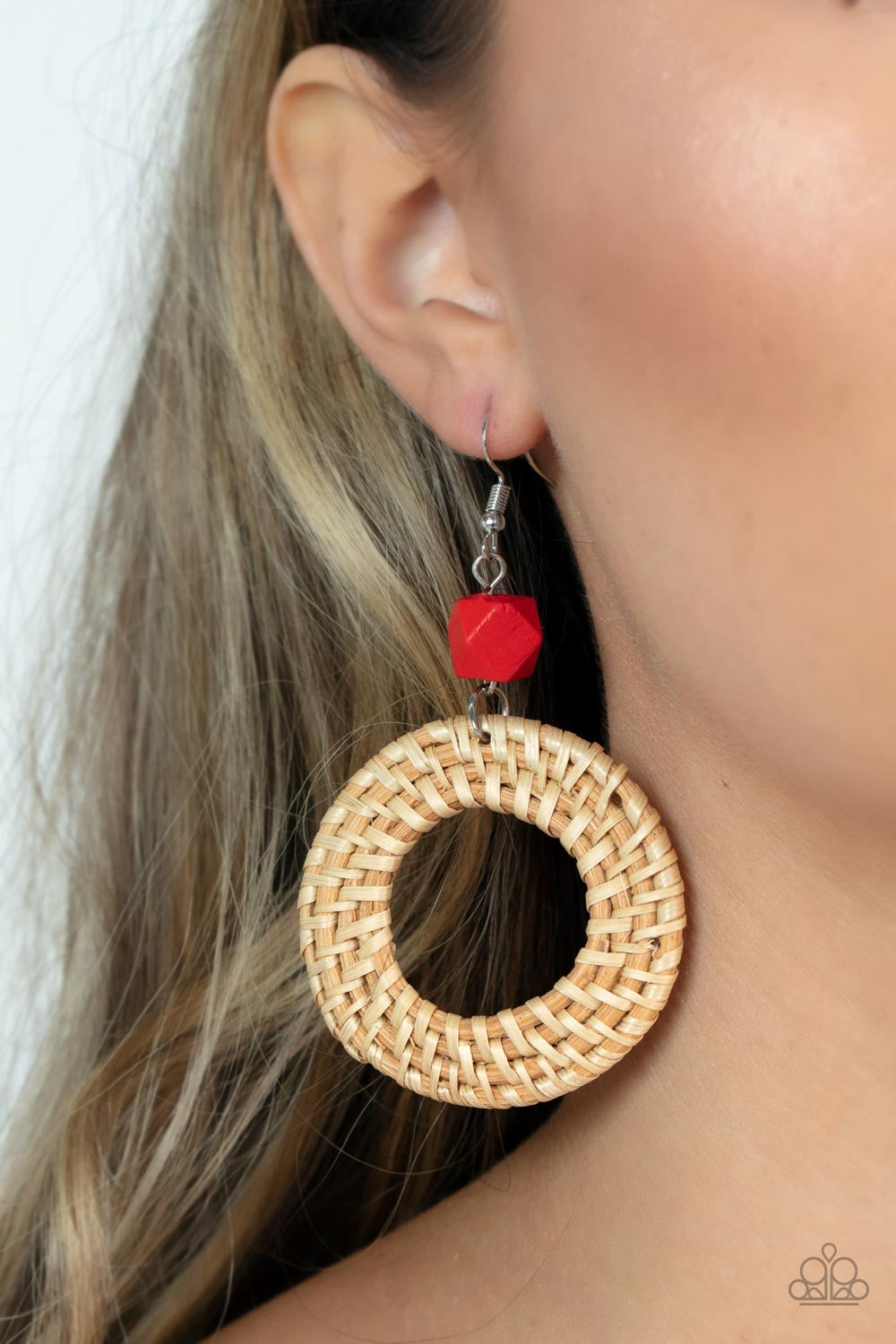 Wildly Wicker - Red  Earring P5SE-RDXX-186XX