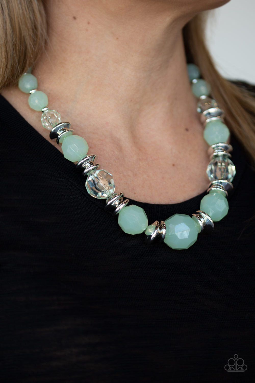 Paparazzi Dine and Dash -Green Necklace