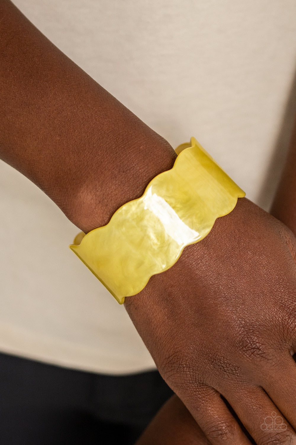 Retro Ruffle-Yellow Bracelet