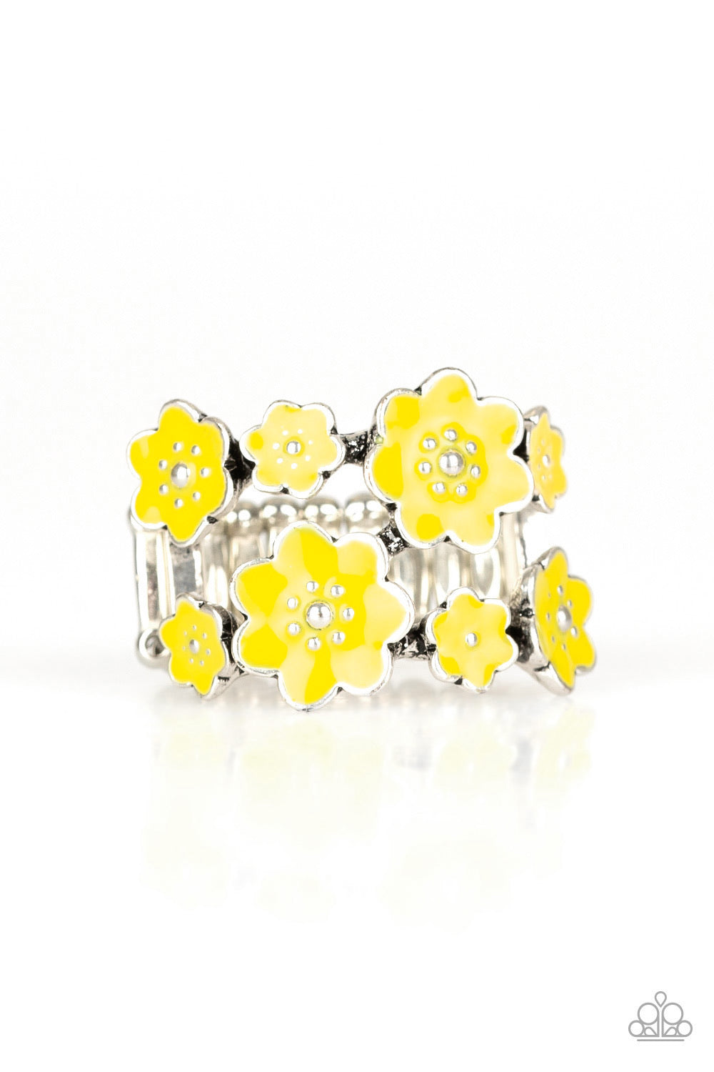 Paparazzi Floral Crowns - Yellow  Ring P4WH-YWXX-146XX