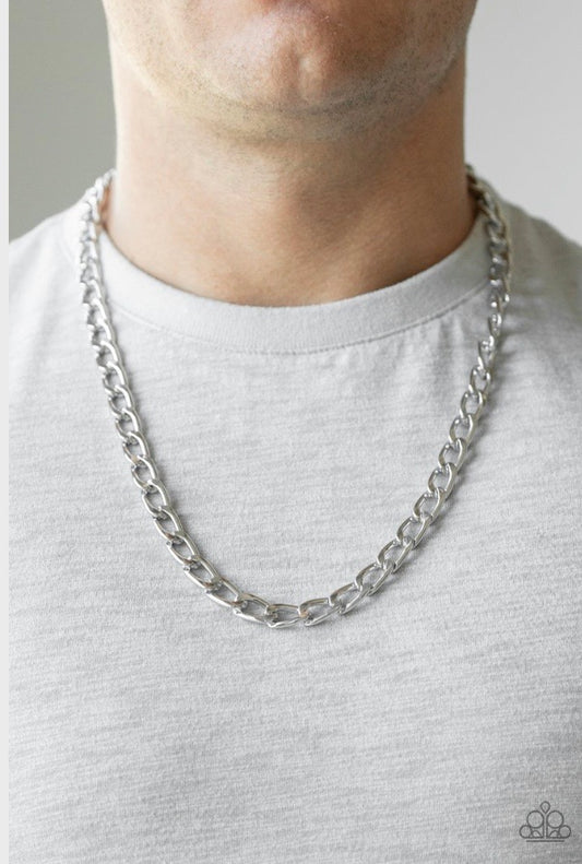 Paparazzi Big Win - Silver Necklace