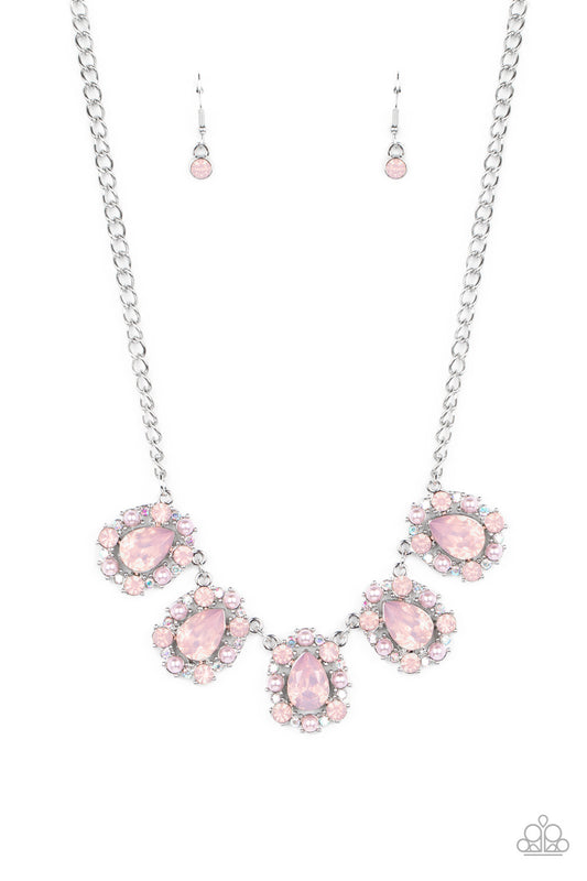 Paparazzi’s Pearly Pond - Pink  Necklace P2RE-PKXX-380XX