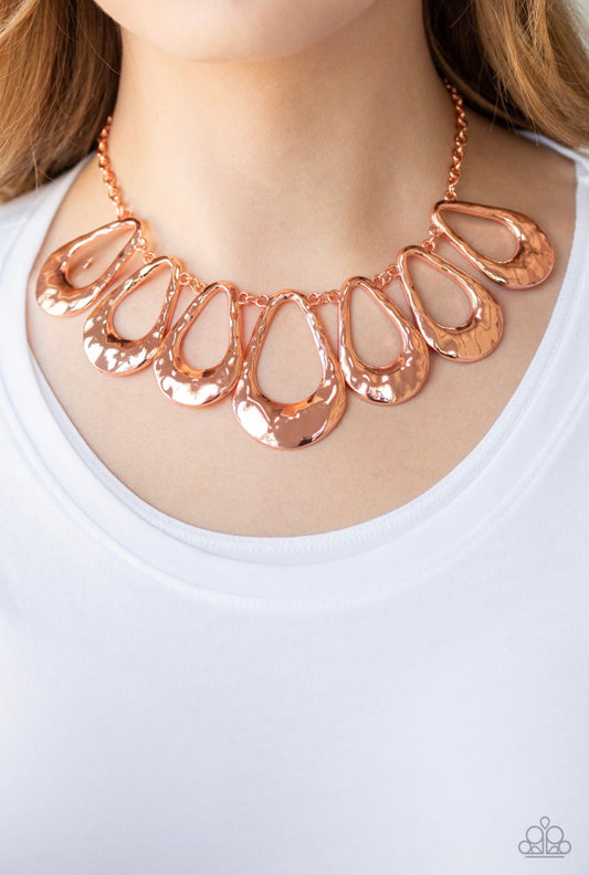 Teardrop Envy- copper necklace