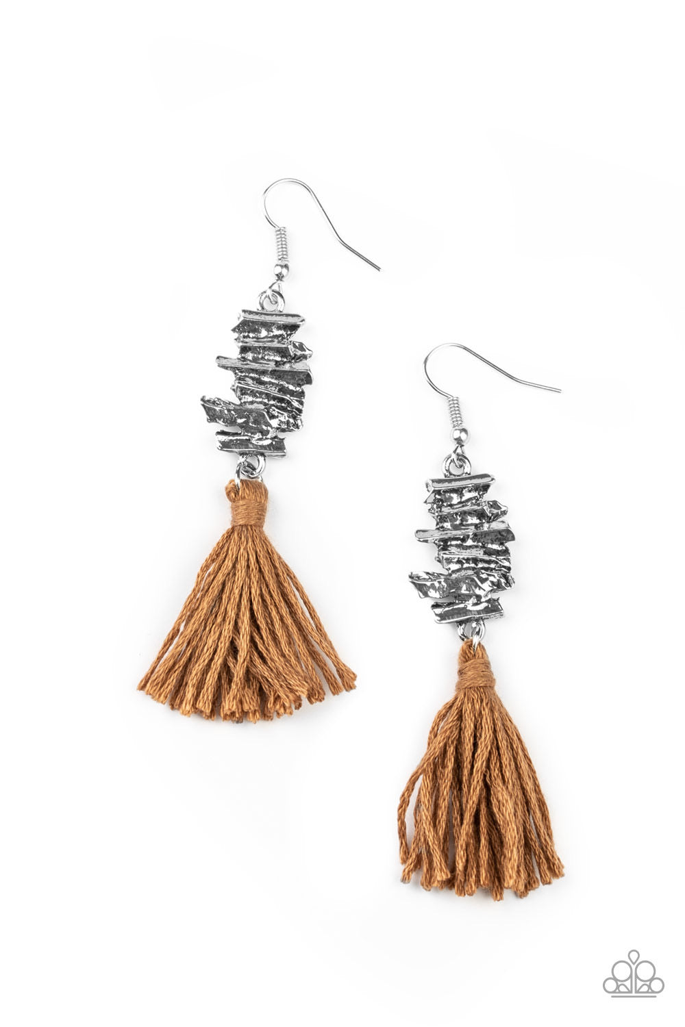 Paparazzi Tiki Tassel - Brown Earring P5SE-BNXX-106XX